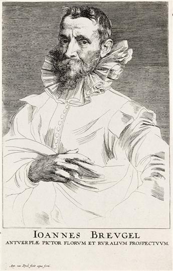 ANTHONY VAN DYCK Two portrait etchings.